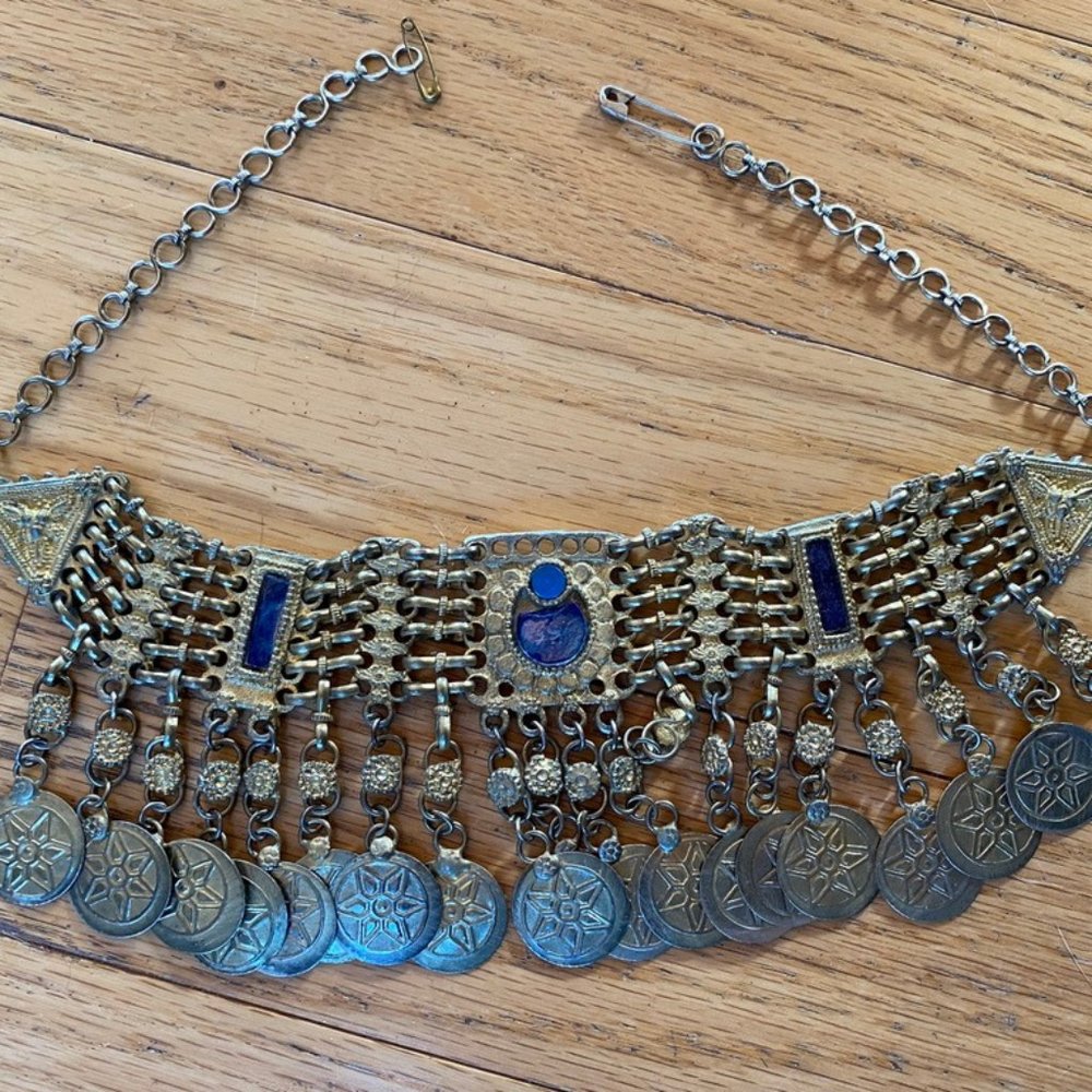 Bellydance coin necklace adjustable 20 in